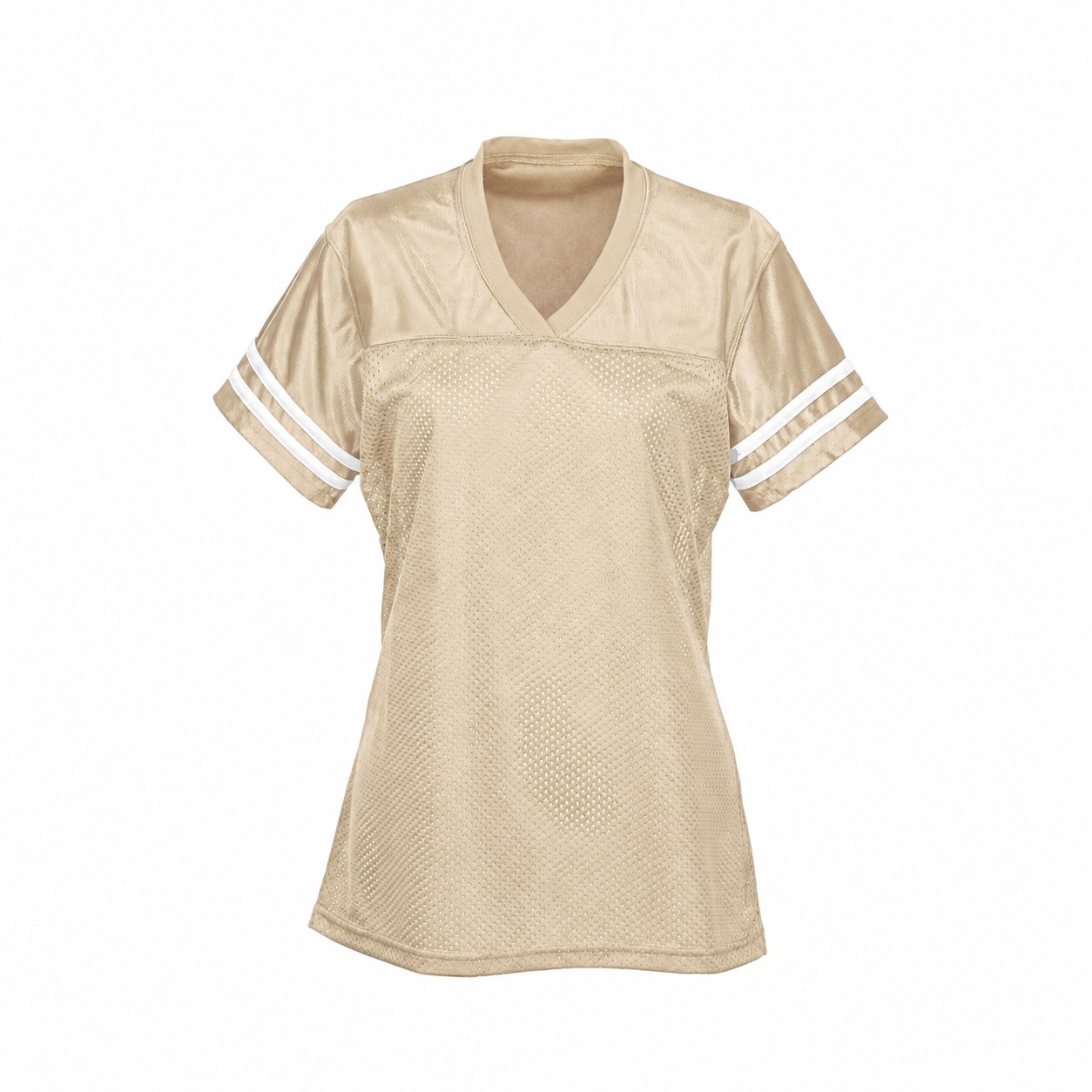 Ladies Polyester Mesh Team Jersey — Beige