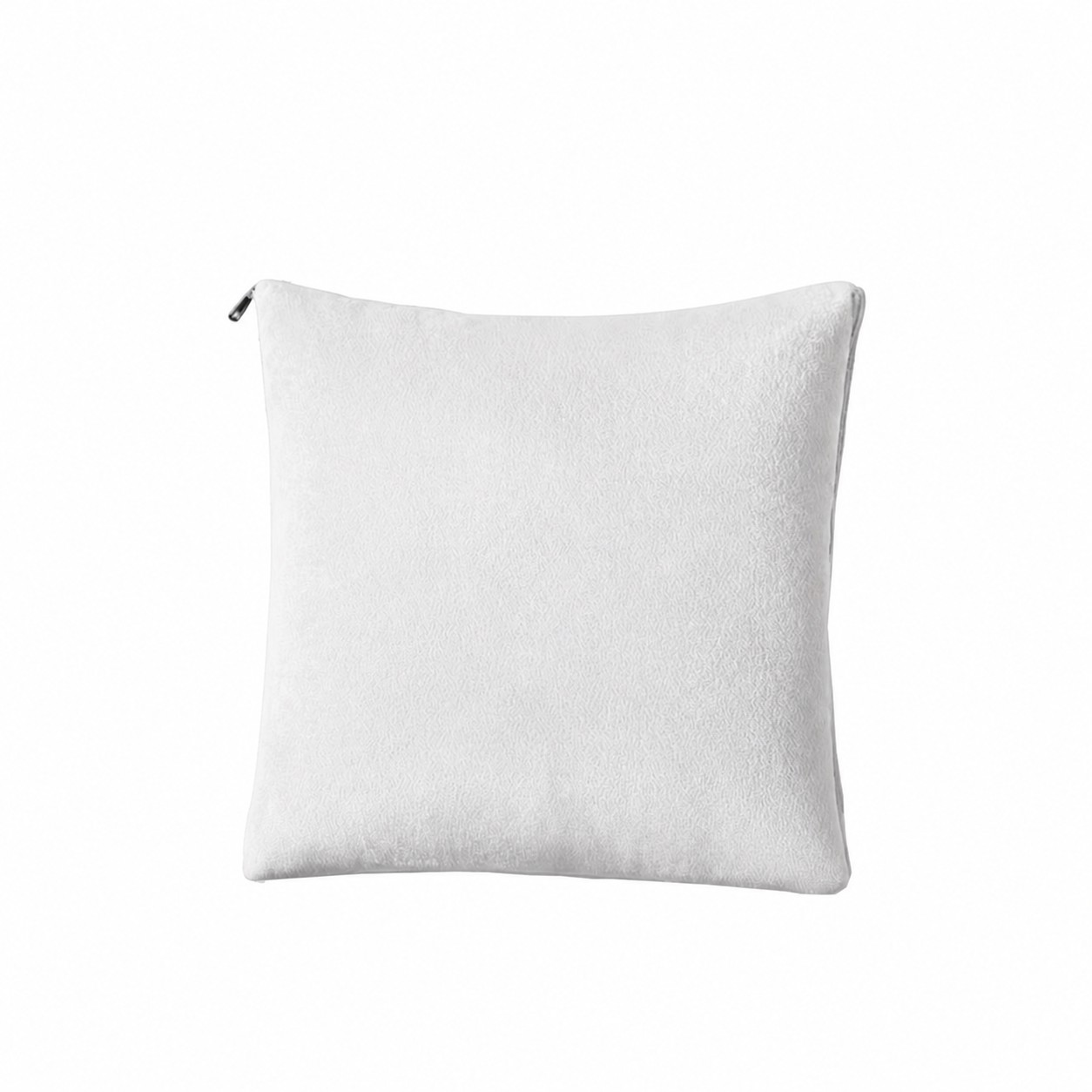 Dutch Velvet Travel Blanket Pillow — White