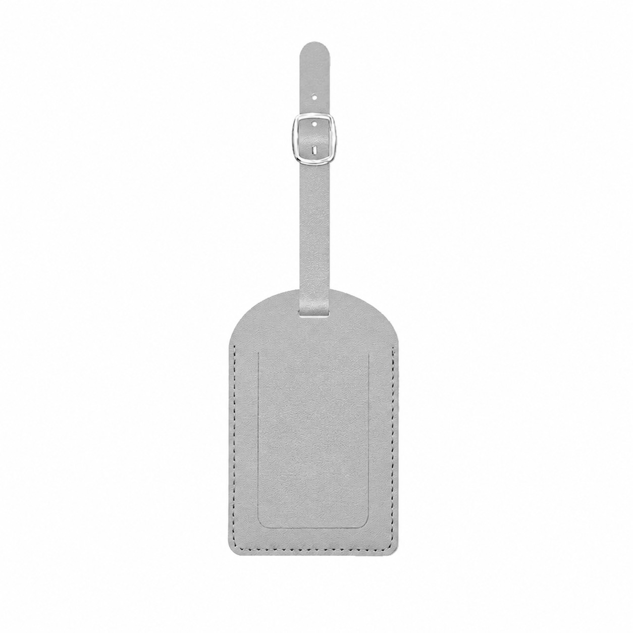 Buckle Strap Travel ID Tag — Silver