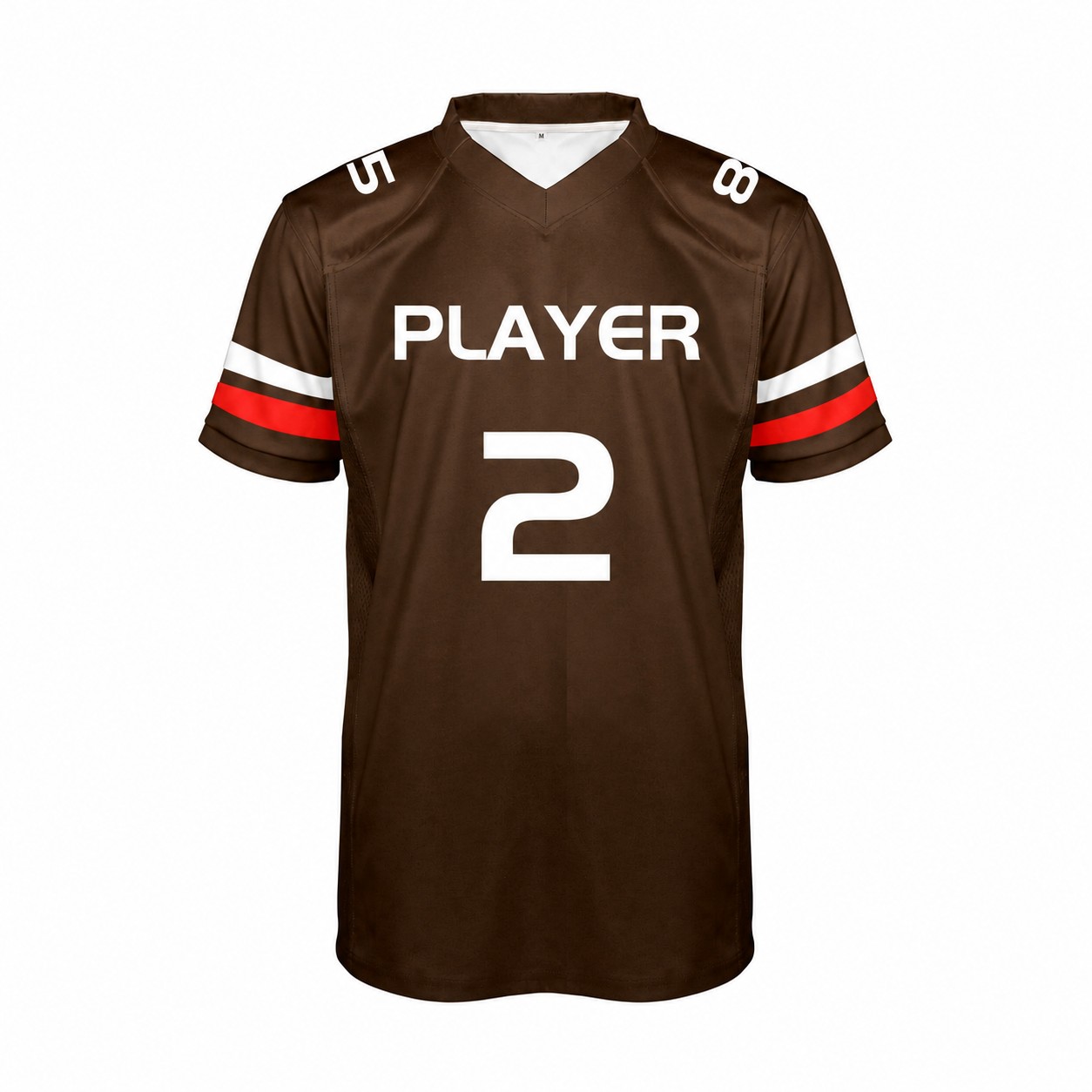 Polyester Rugby Team Jersey — Brown