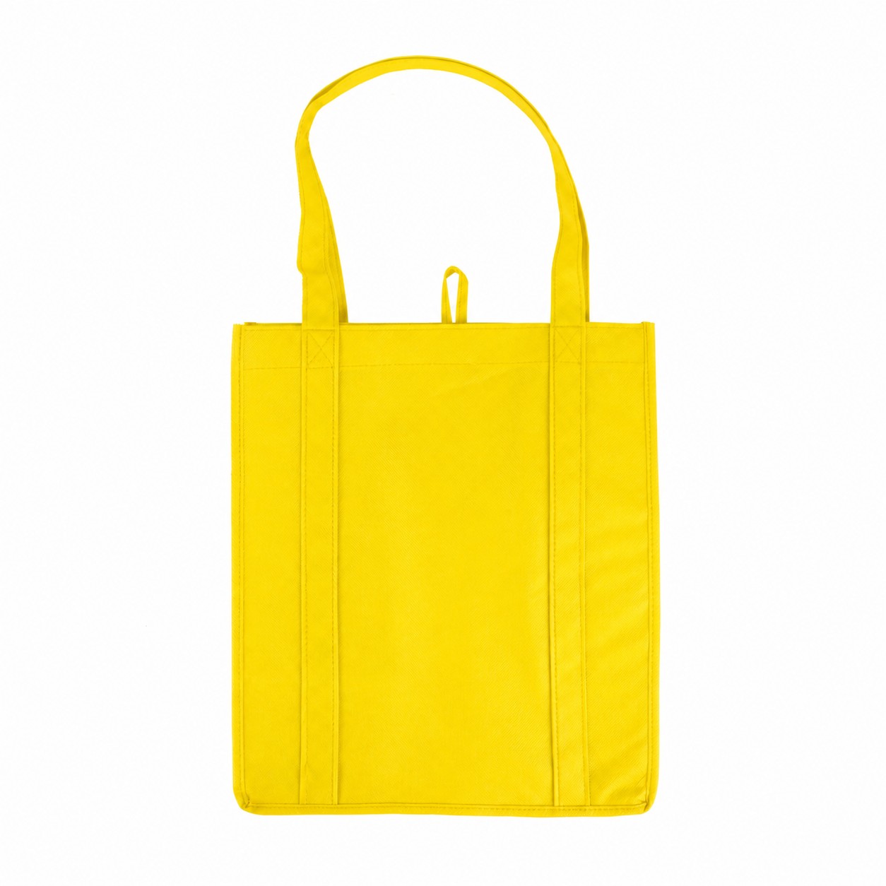 Large Reinforced Handles Tote Bag — Yellow