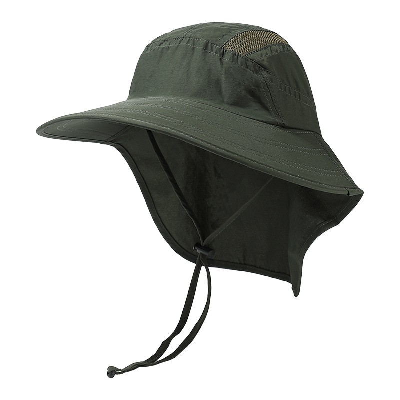 Polyester Neck Flap Safari Cap — view 2