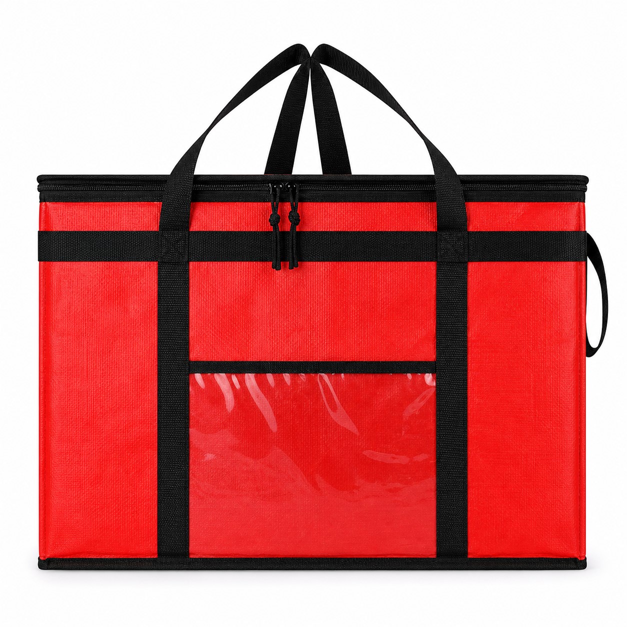 Large Polyester Insulated Zippered Food Bag — view 2