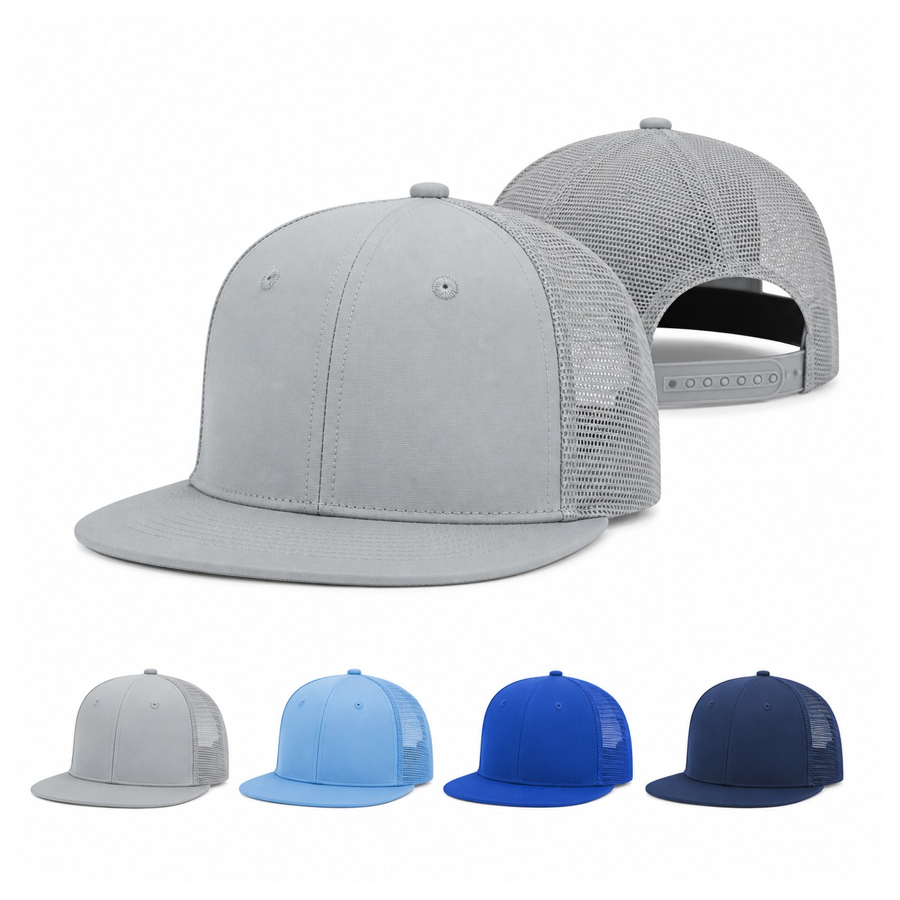 Snapback Closure Gray Cap
