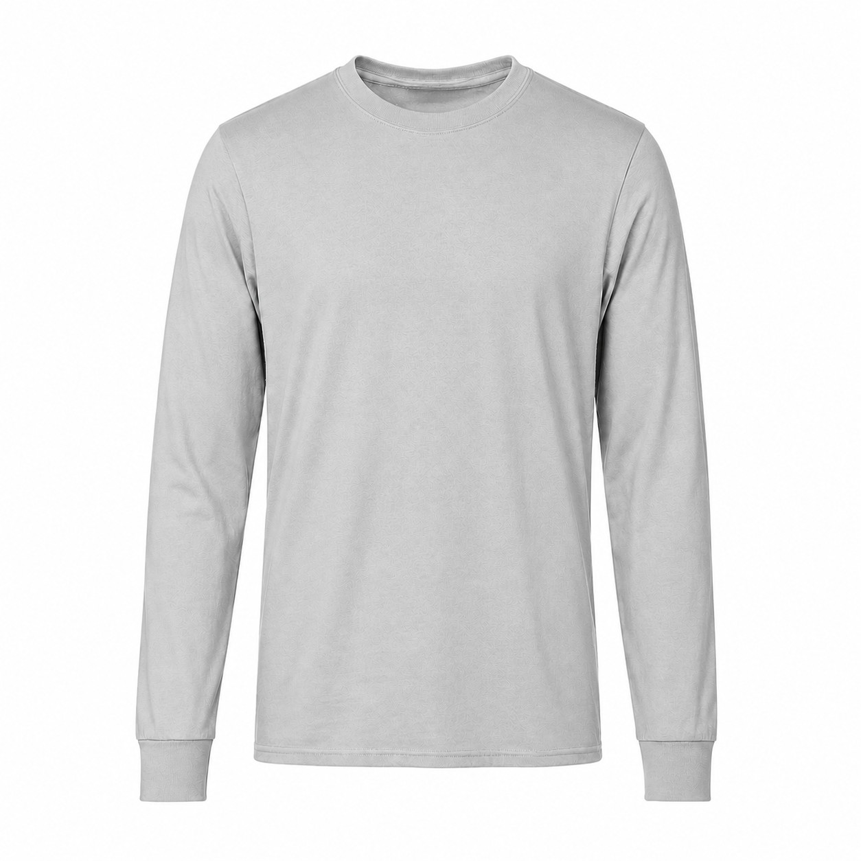 Blend Long Sleeve Crewneck Shirt — Silver