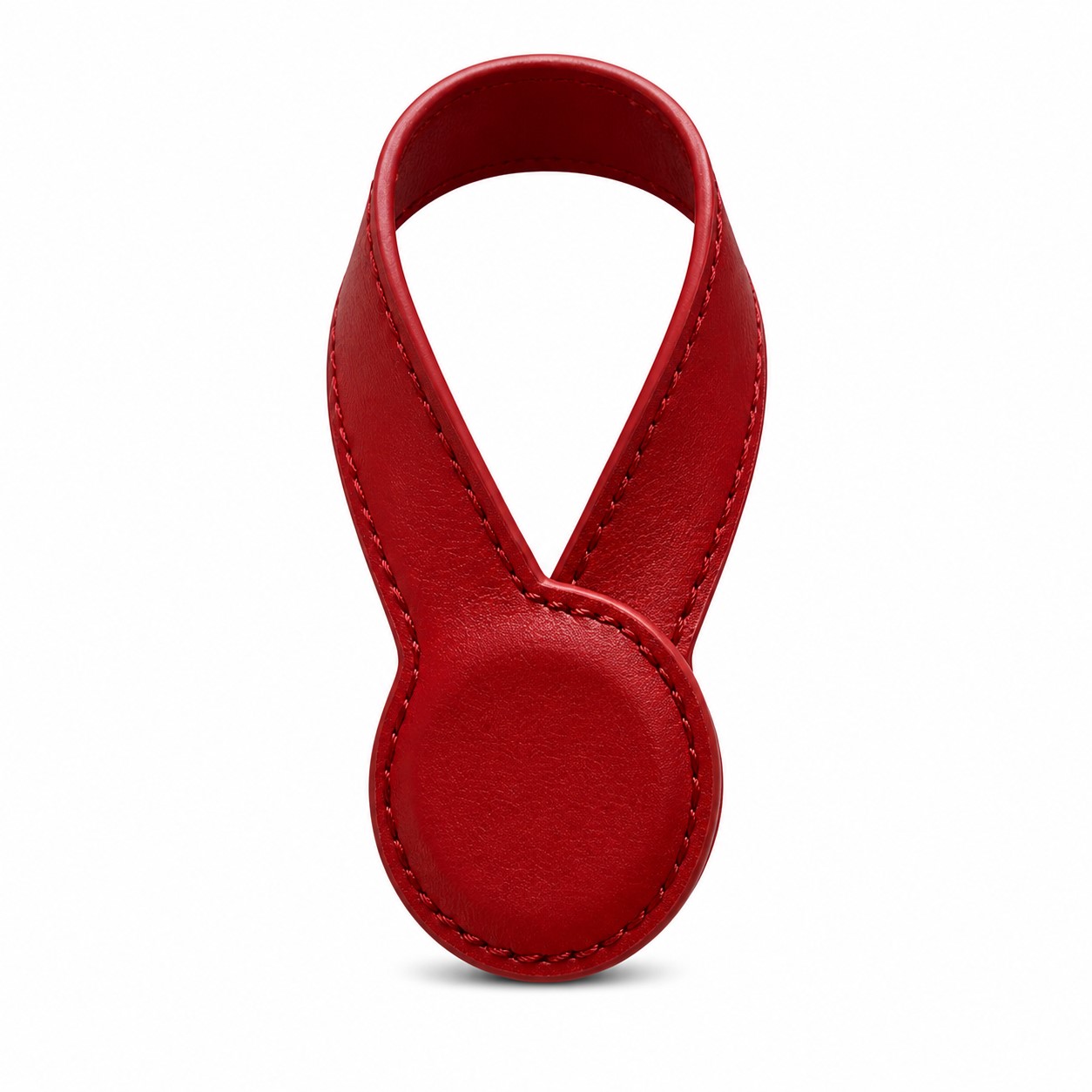 Faux Leather Magnetic Hat Clip With Looped Strap — view 2