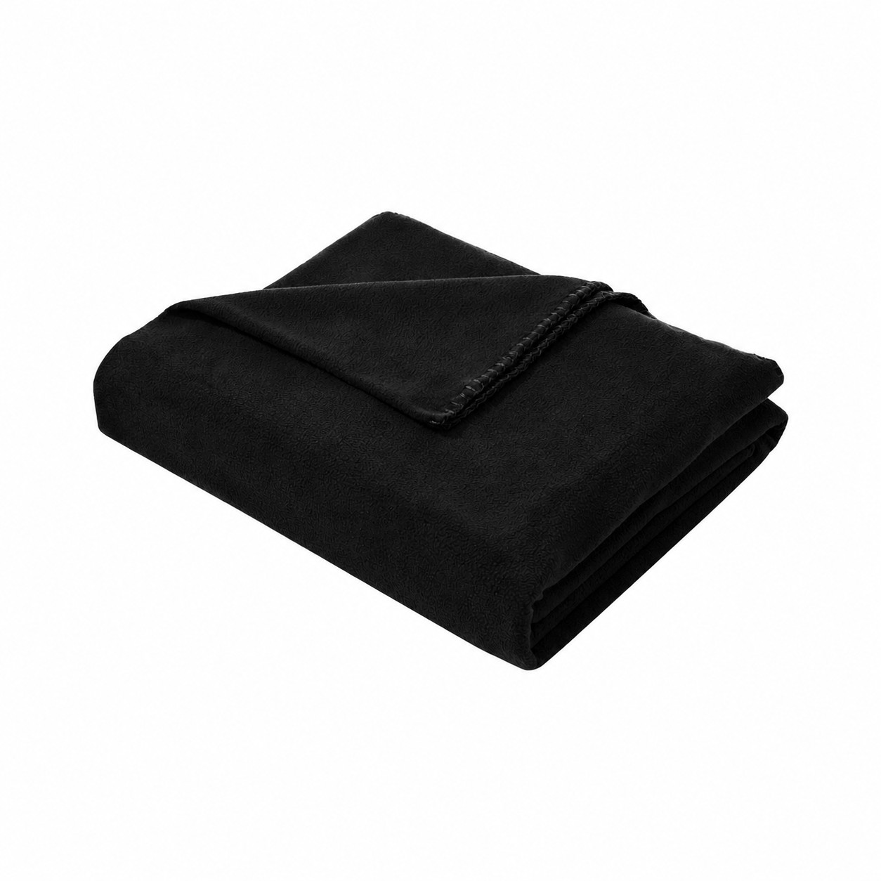 Medium 180GSM Fleece Blanket — Black