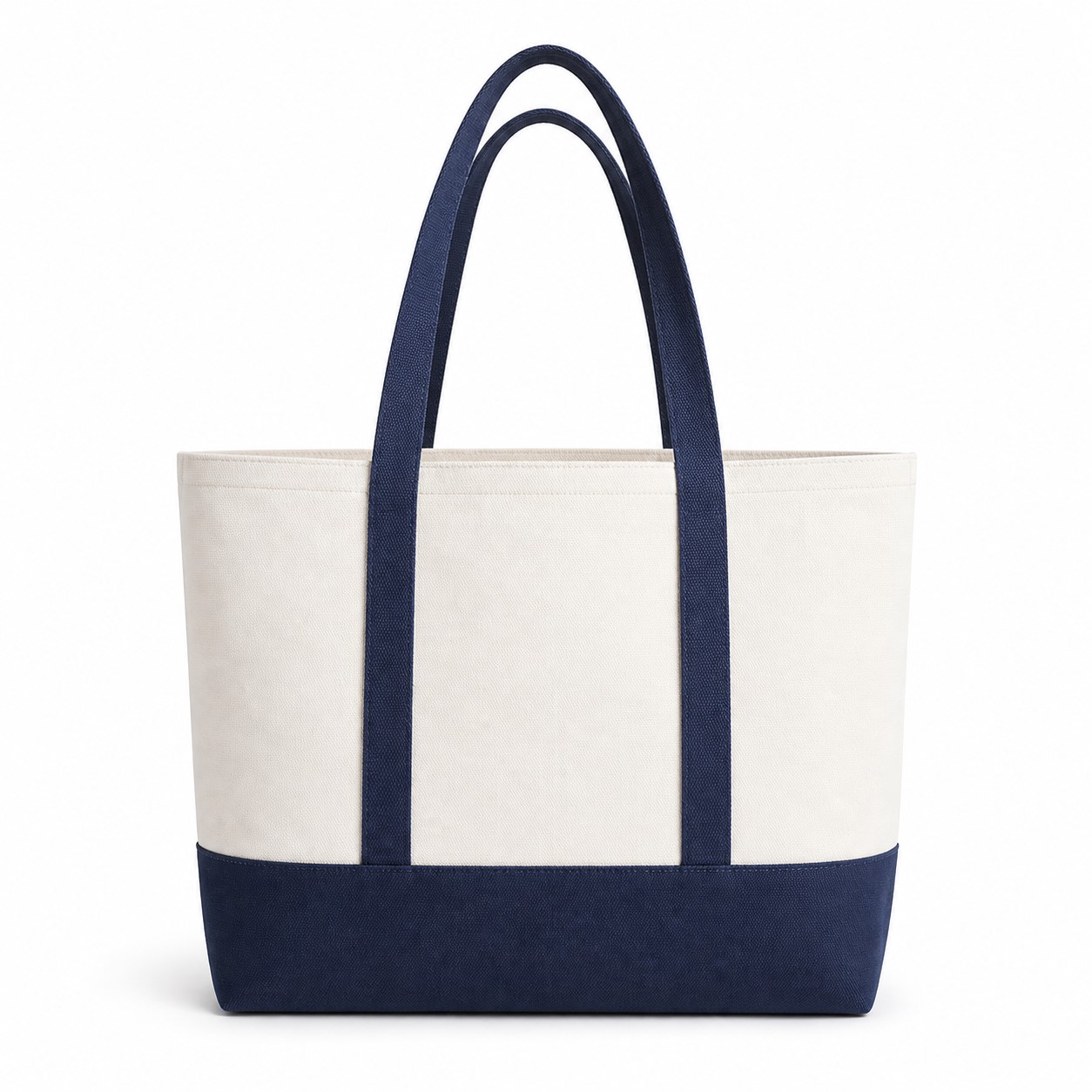 Heavy Duty Two Tone Cotton Canvas Tote — view 2