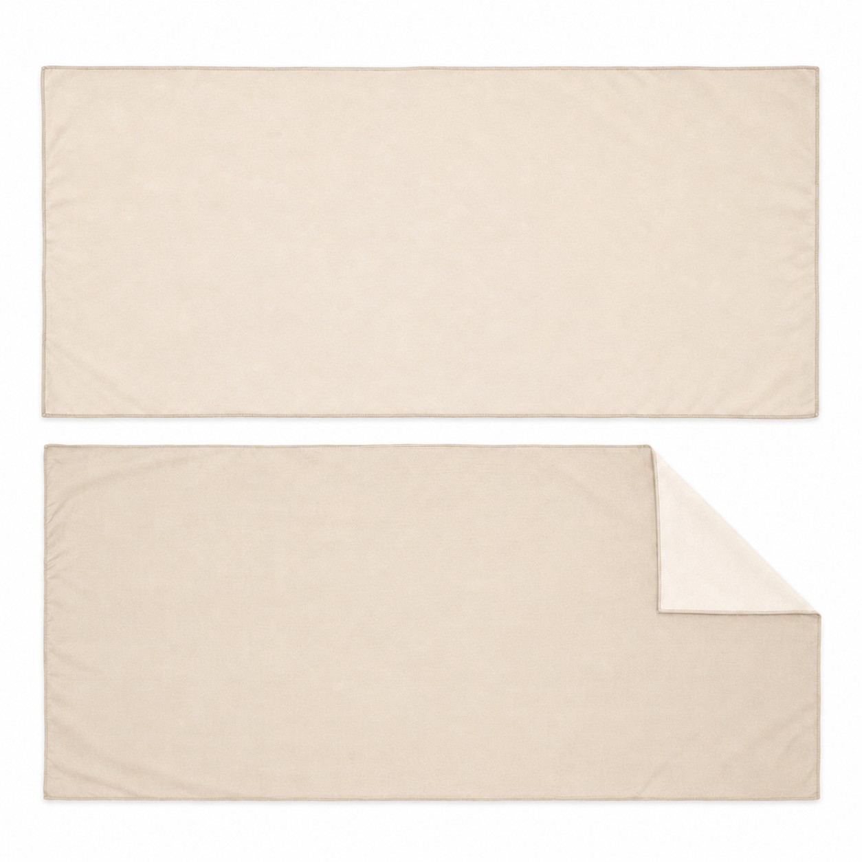 Microfiber Polyester Beach Towel — Natural Beige