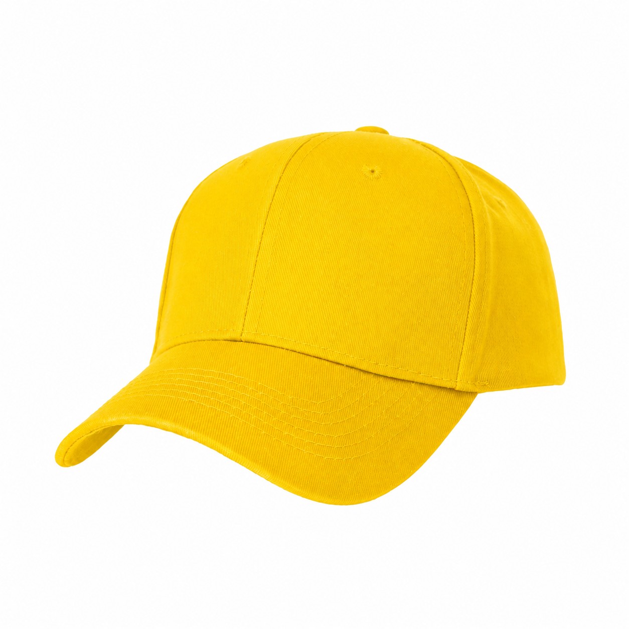 22.8-Inch Cotton Baseball Cap — Yellow