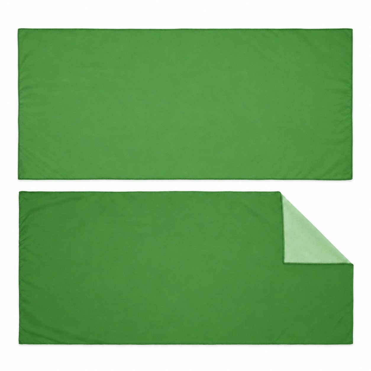 Microfiber Polyester Beach Towel — Green