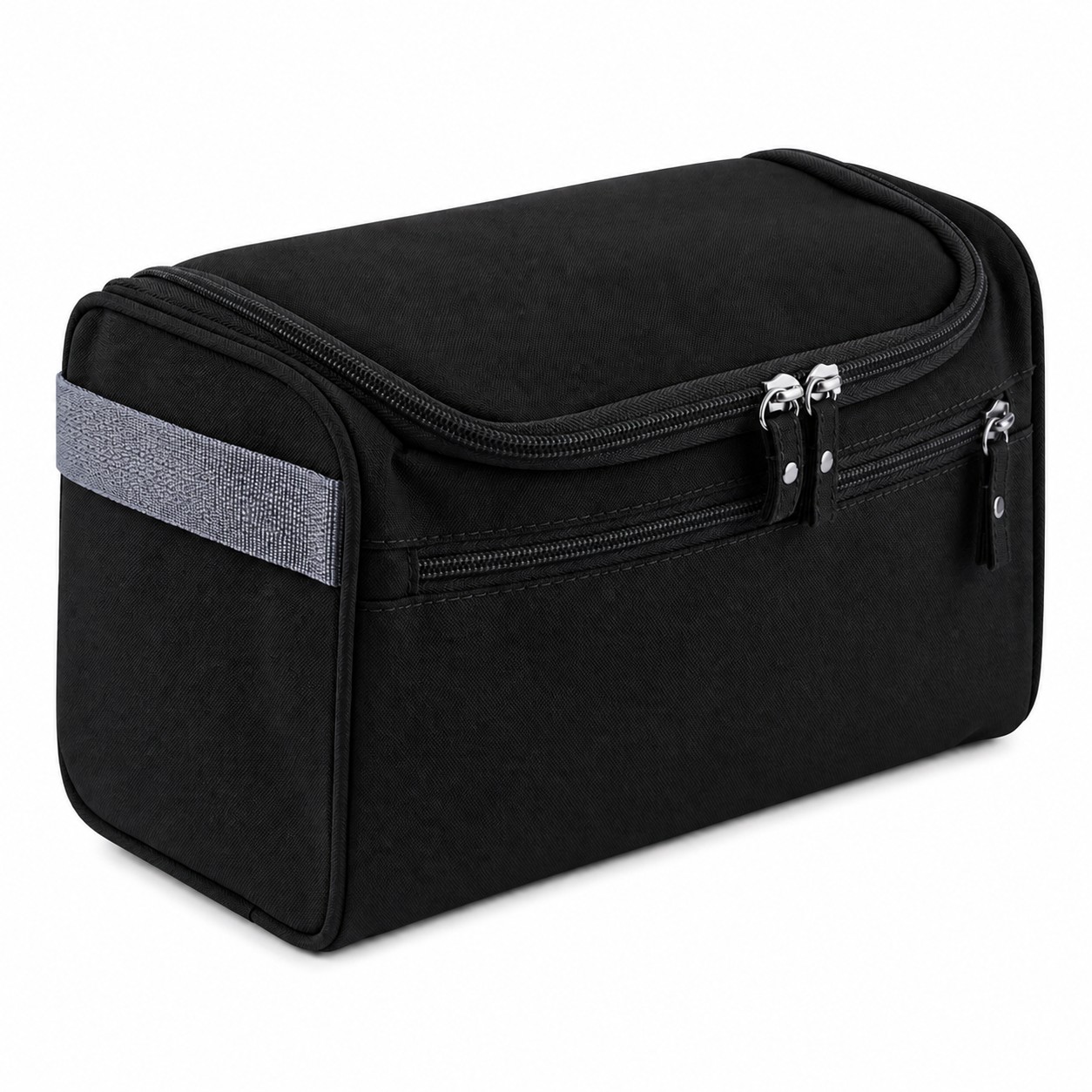 Hanging Waterproof Toiletry Organizer Bag — Black