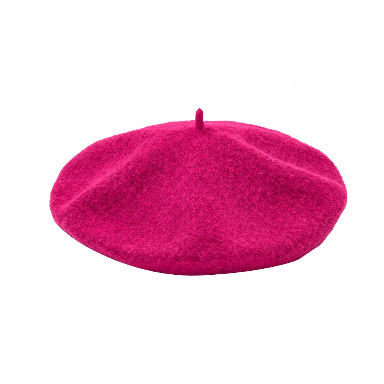 Polyester Vintage Beret Painter Hat — Magenta Pink