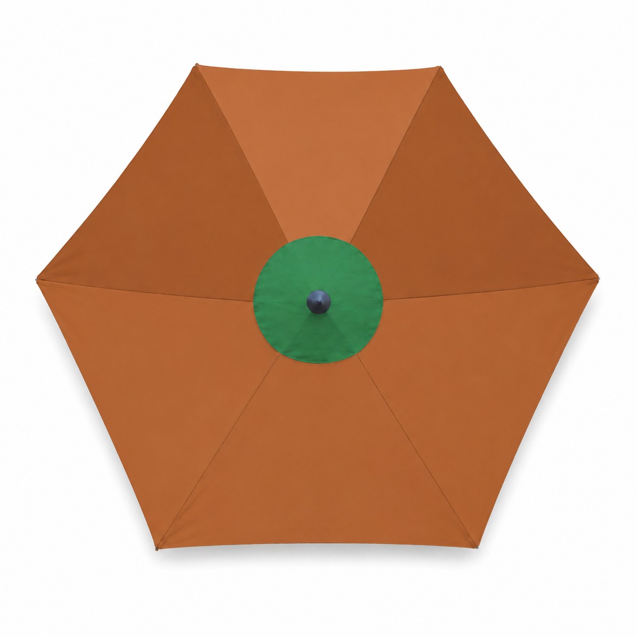 7' Vented Steel Market Umbrella — Copper Brown