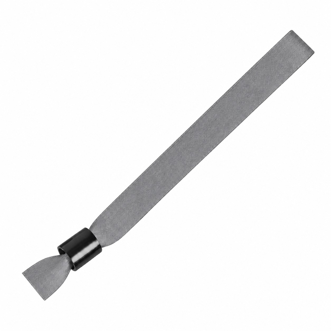 Polyester Locking Event Wristband — Pewter Gray