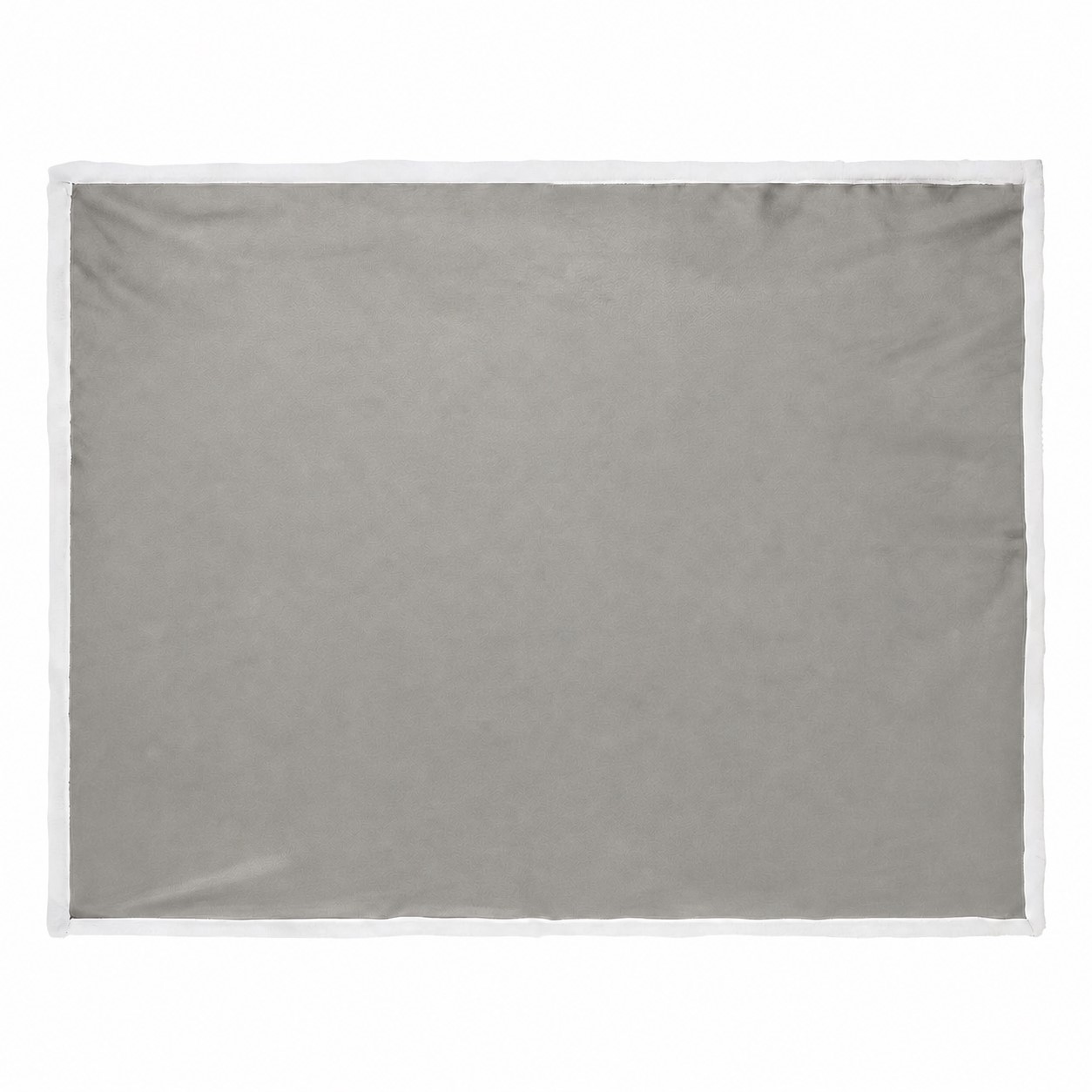 Flannel Sherpa Throw Blanket — Nickel Silver