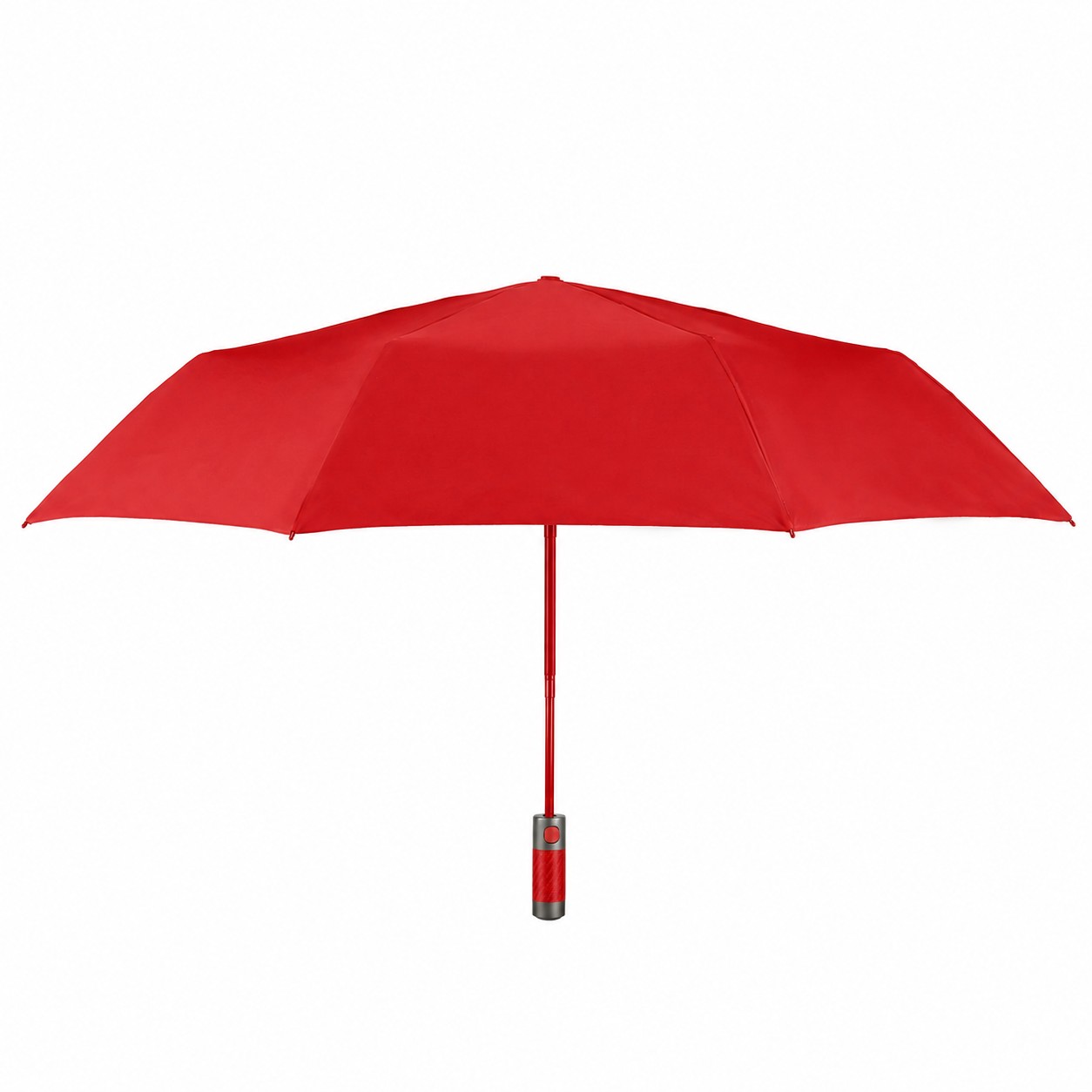 46" Auto Open Folding Umbrella — Red