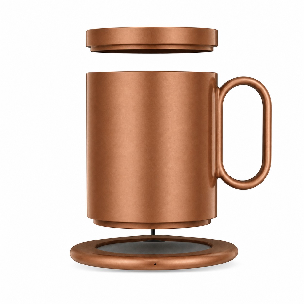 Desktop Warming Mug Charger Set — Copper Brown