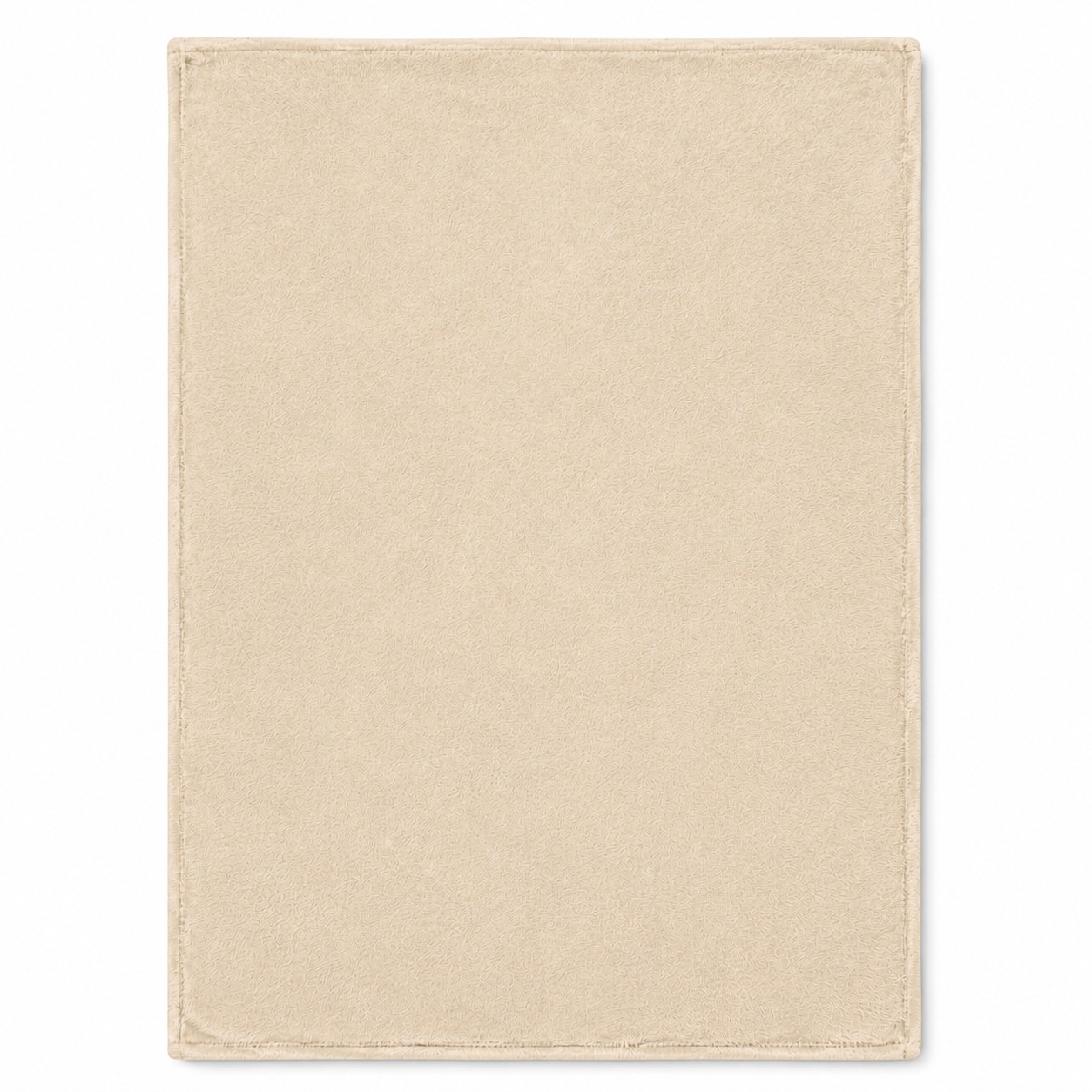 Soft Flannel Travel Blanket — Natural Beige