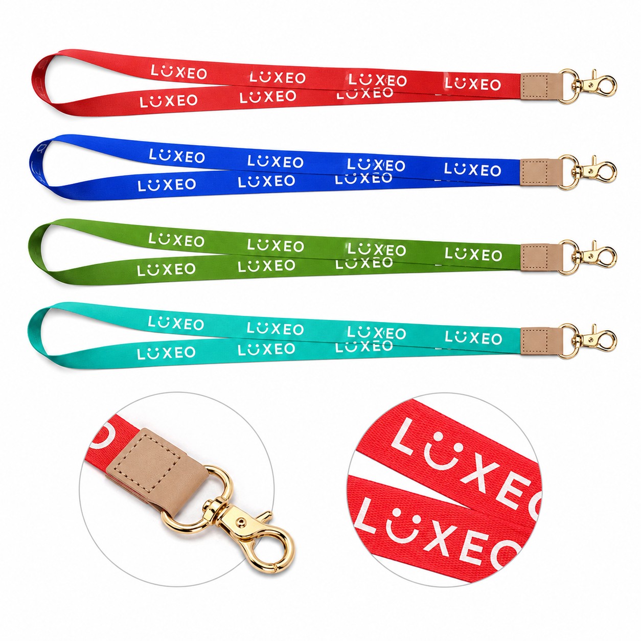 Three-Quarter-Inch Polyester Badge Lanyard