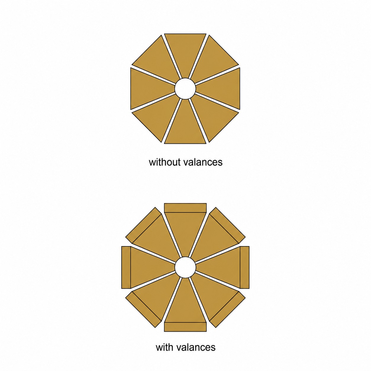9-Foot Crank Tilt Patio Umbrella — Bronze Gold