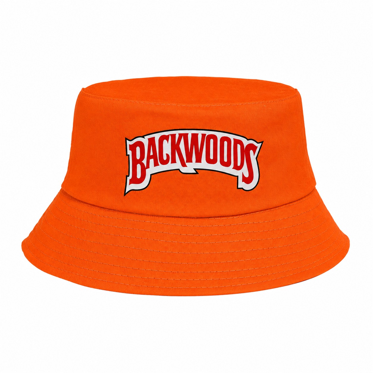 Foldable Polyester Bucket Hat — Orange