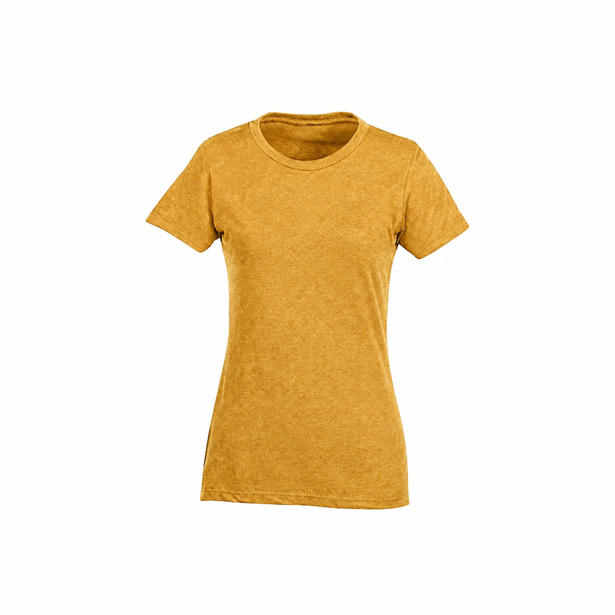 Ladies Cotton Polyester Crew Tee — Gold