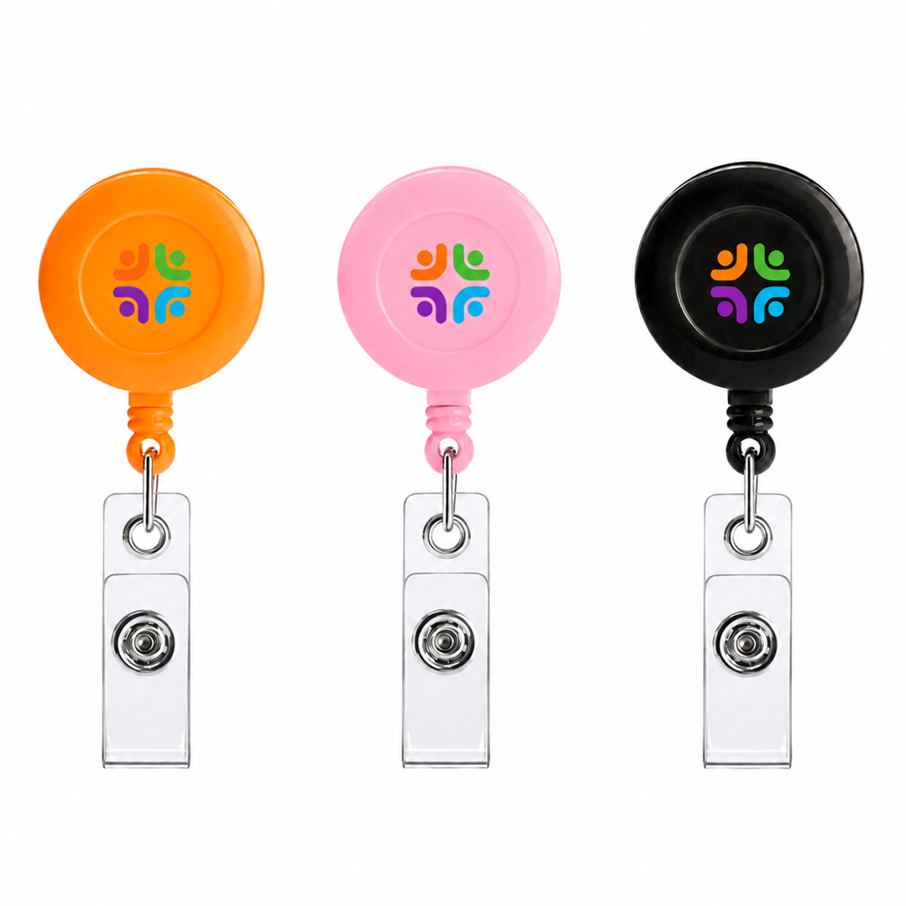 ABS Retractable Credential Reel With Swivel Clip — view 1