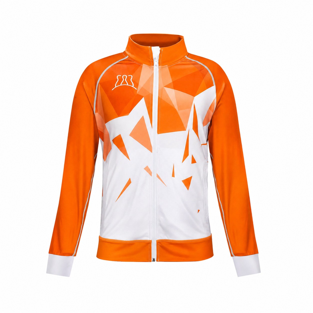 Full Zip Raglan Training Jacket — Orange