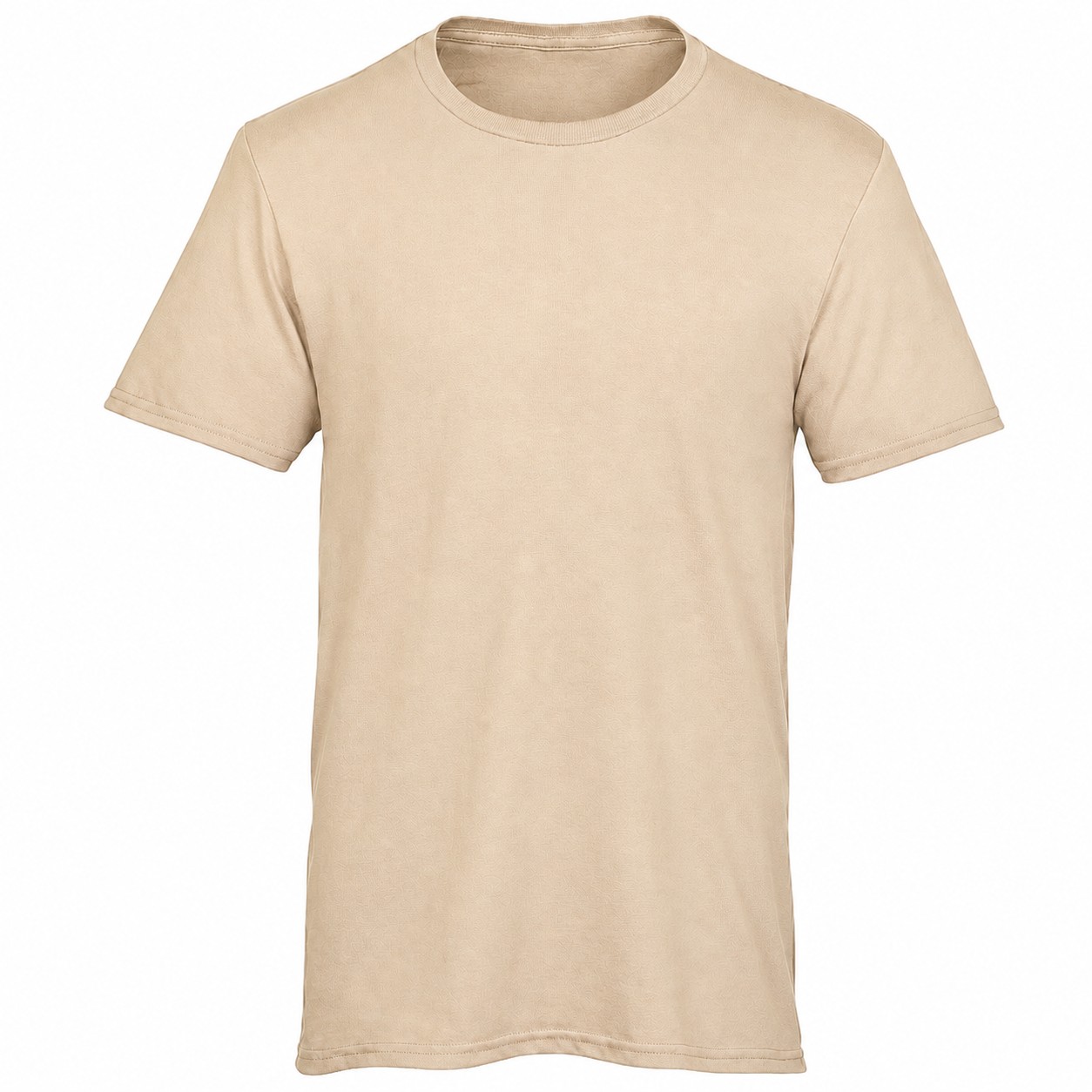 Premium Cotton Crewneck T-Shirt — Beige