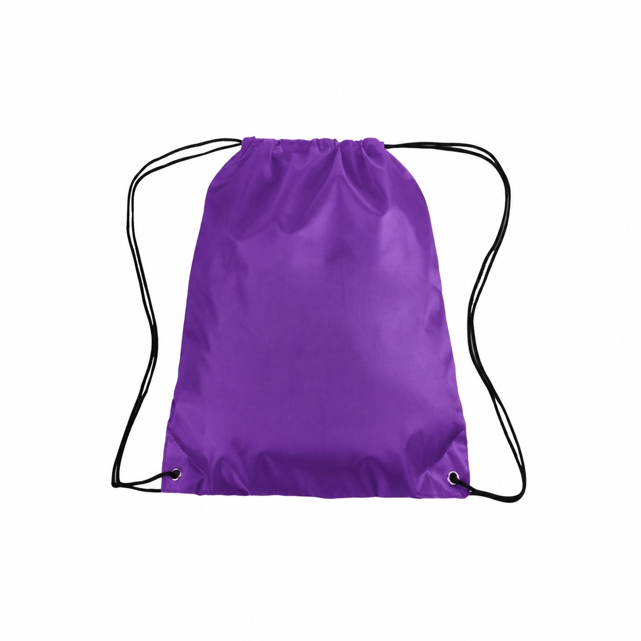 210D Polyester Classic Drawstring Bag — Purple