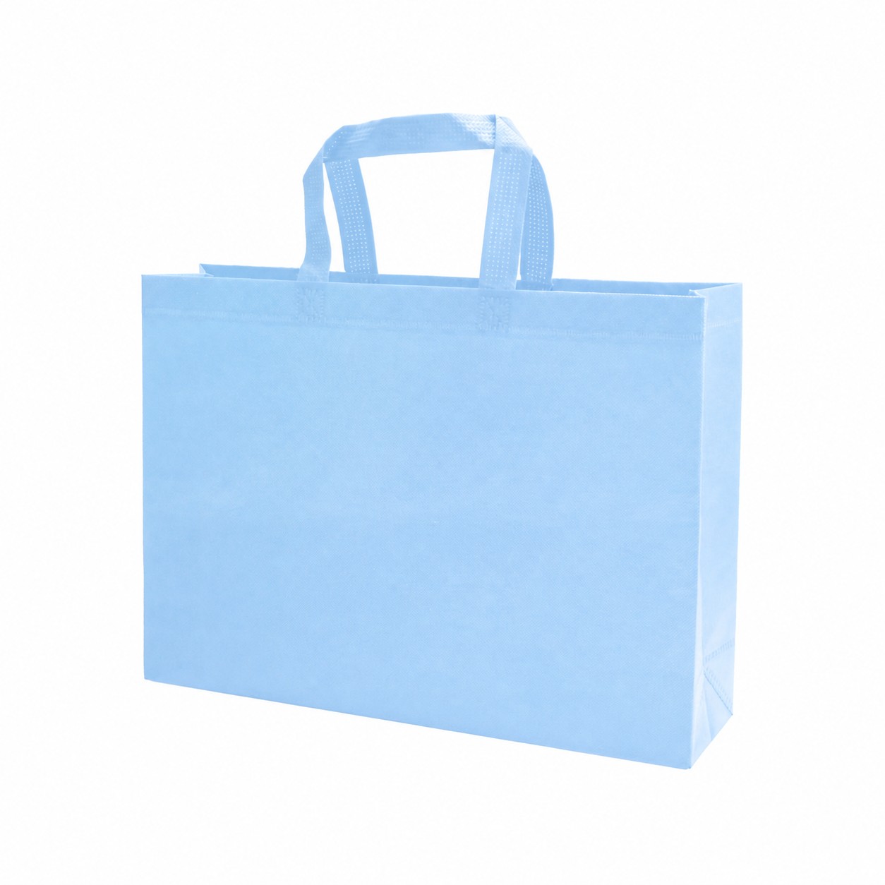 Heat-Sealed Edge Tote Bag — Light Blue