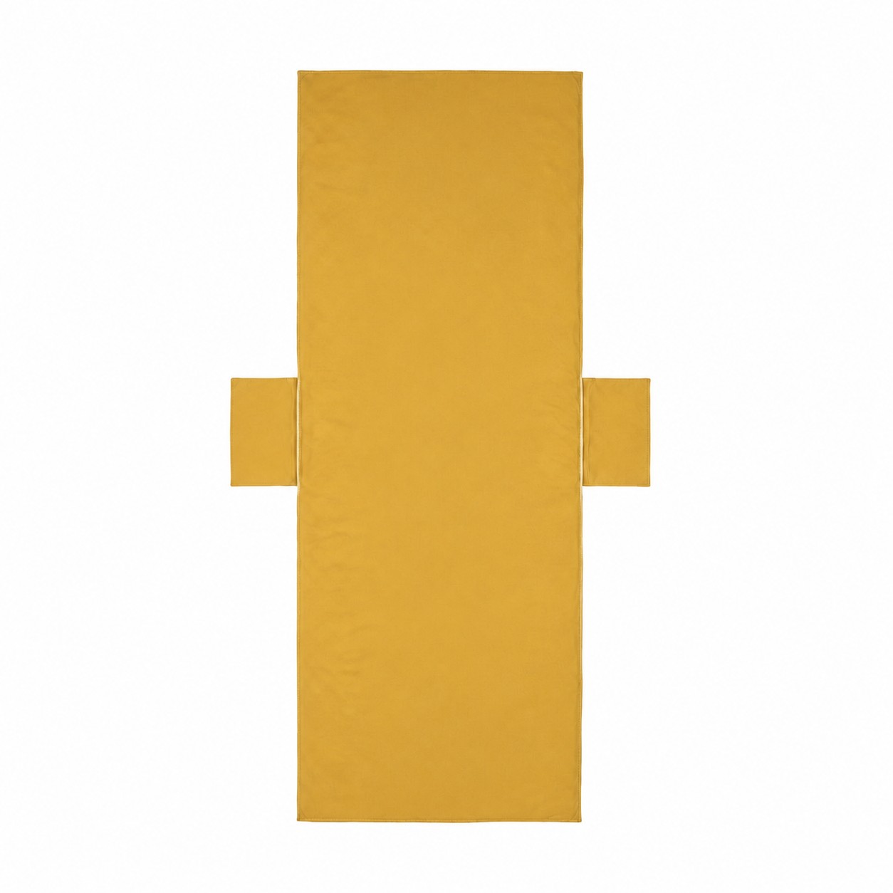 Microfiber Lounge Chair Cover With Side Pockets — Brass Gold