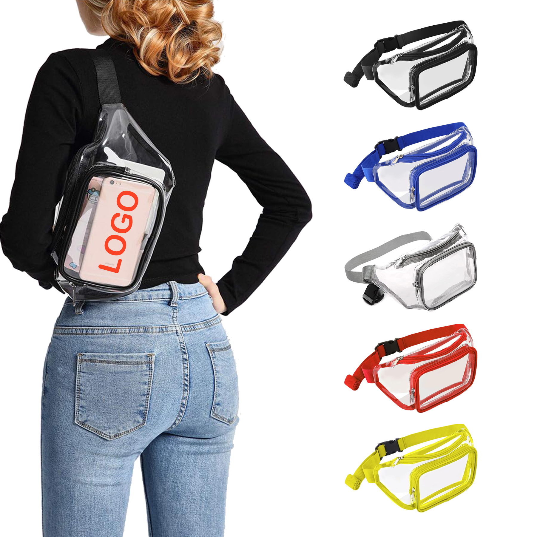 Clear PVC Stadium Waist Bag