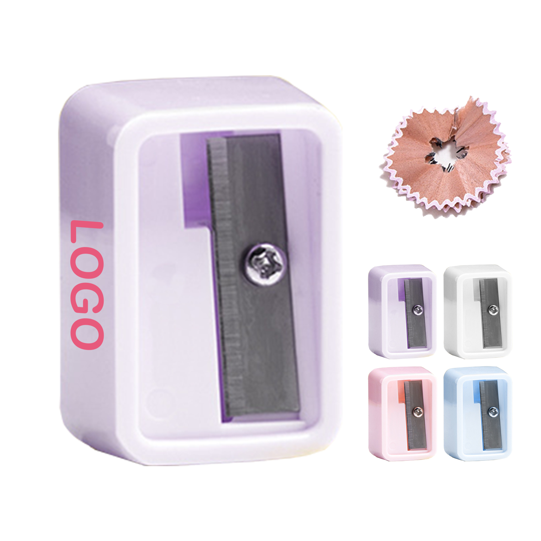 Mini Plastic Handheld Pencil Sharpener