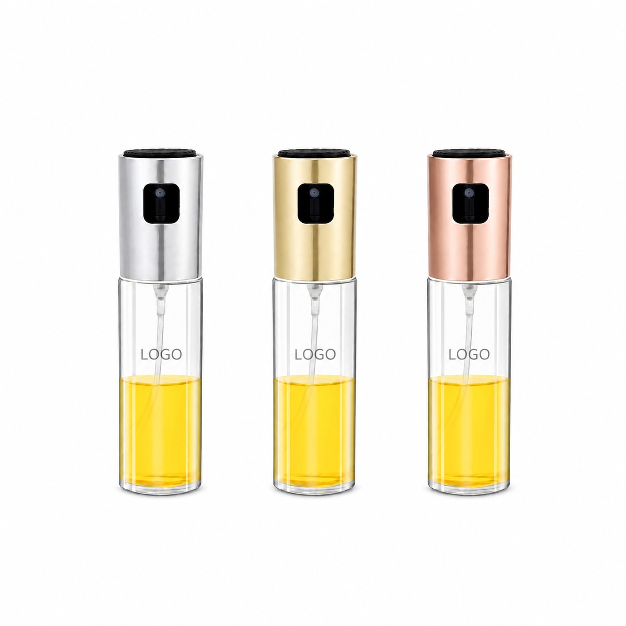 Glass Oil Sprayer With Stainless Steel Top