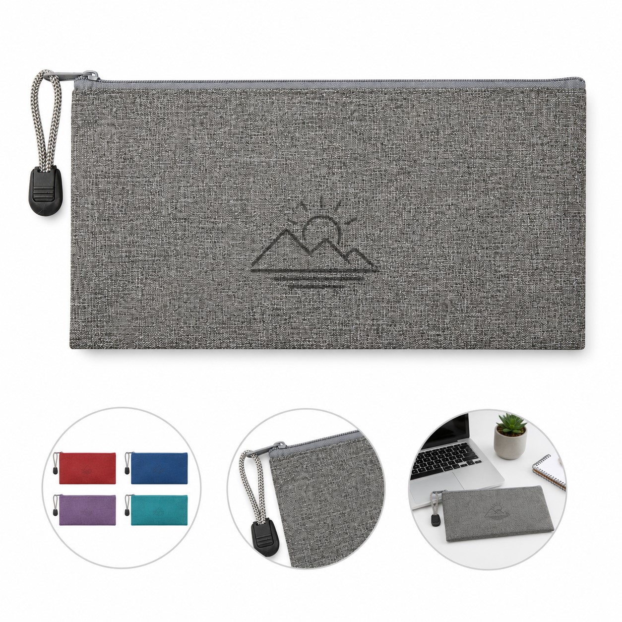 Slim ABS Writing Organizer With Wrist Loop