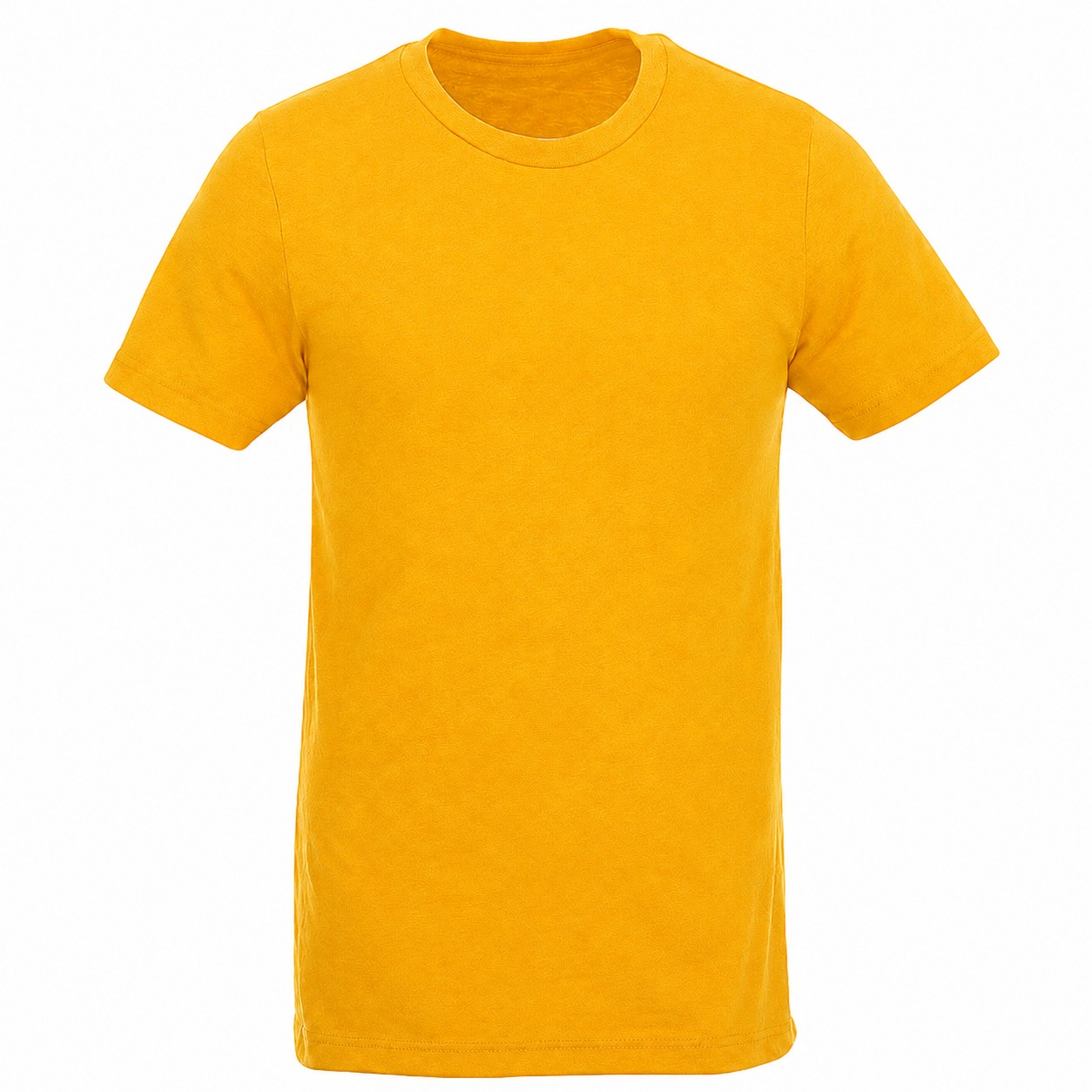 Recycled Polyester-Cotton Crewneck T-Shirt — Gold