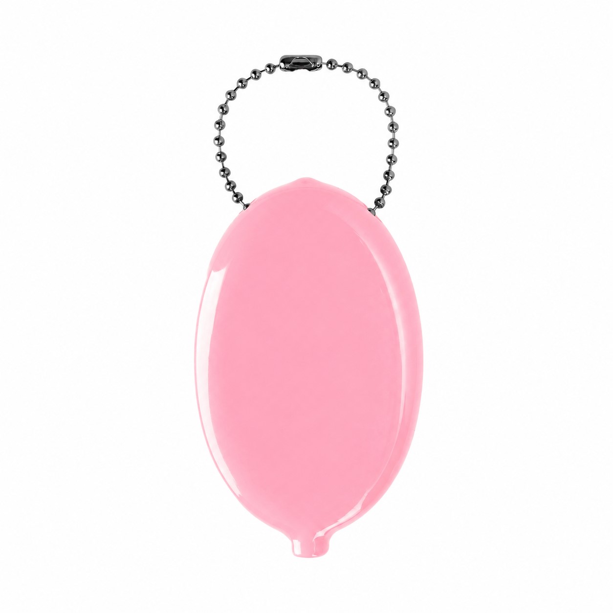PVC Oval Coin Key Pouch — Pink