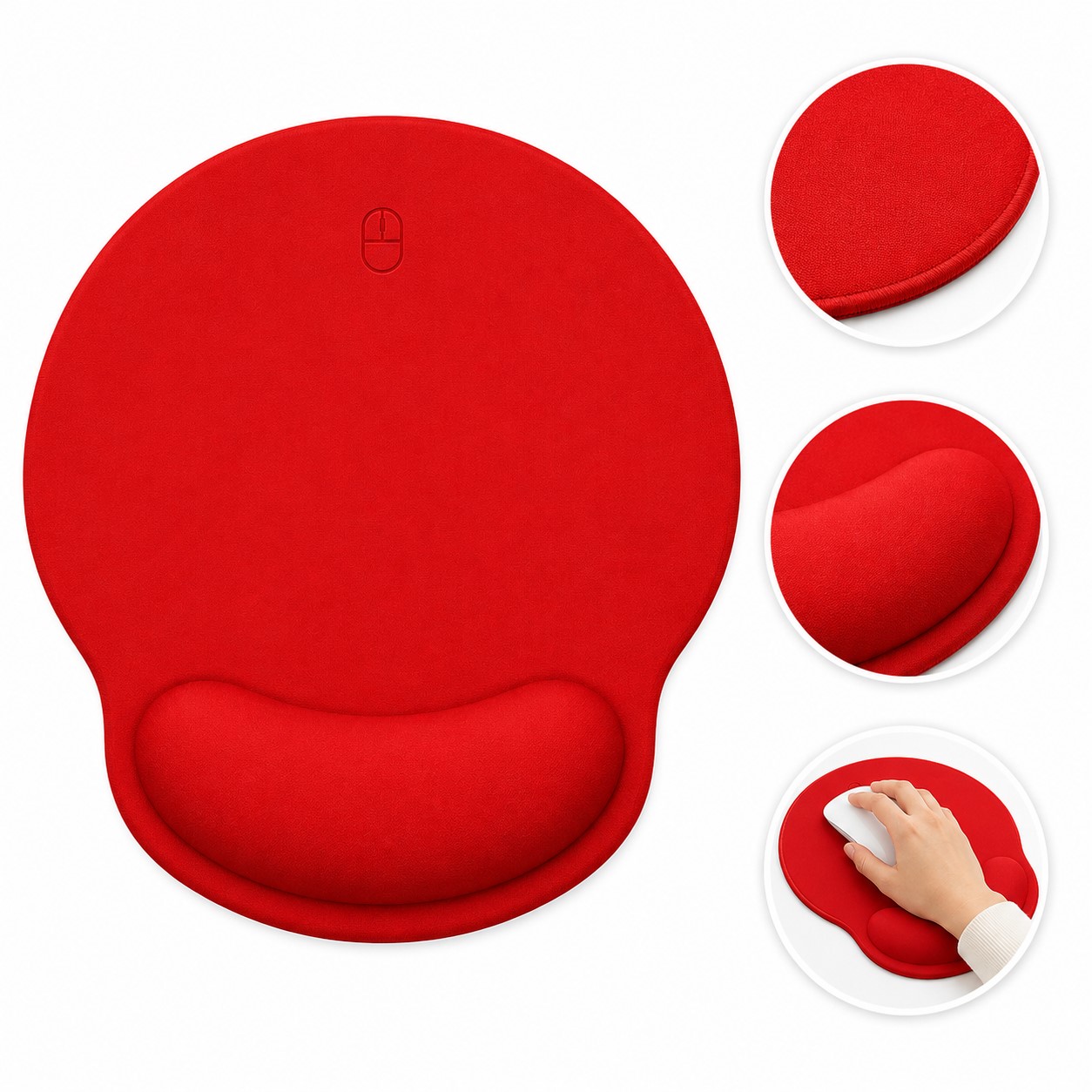 Round Silicone Wrist Rest Mouse Pad