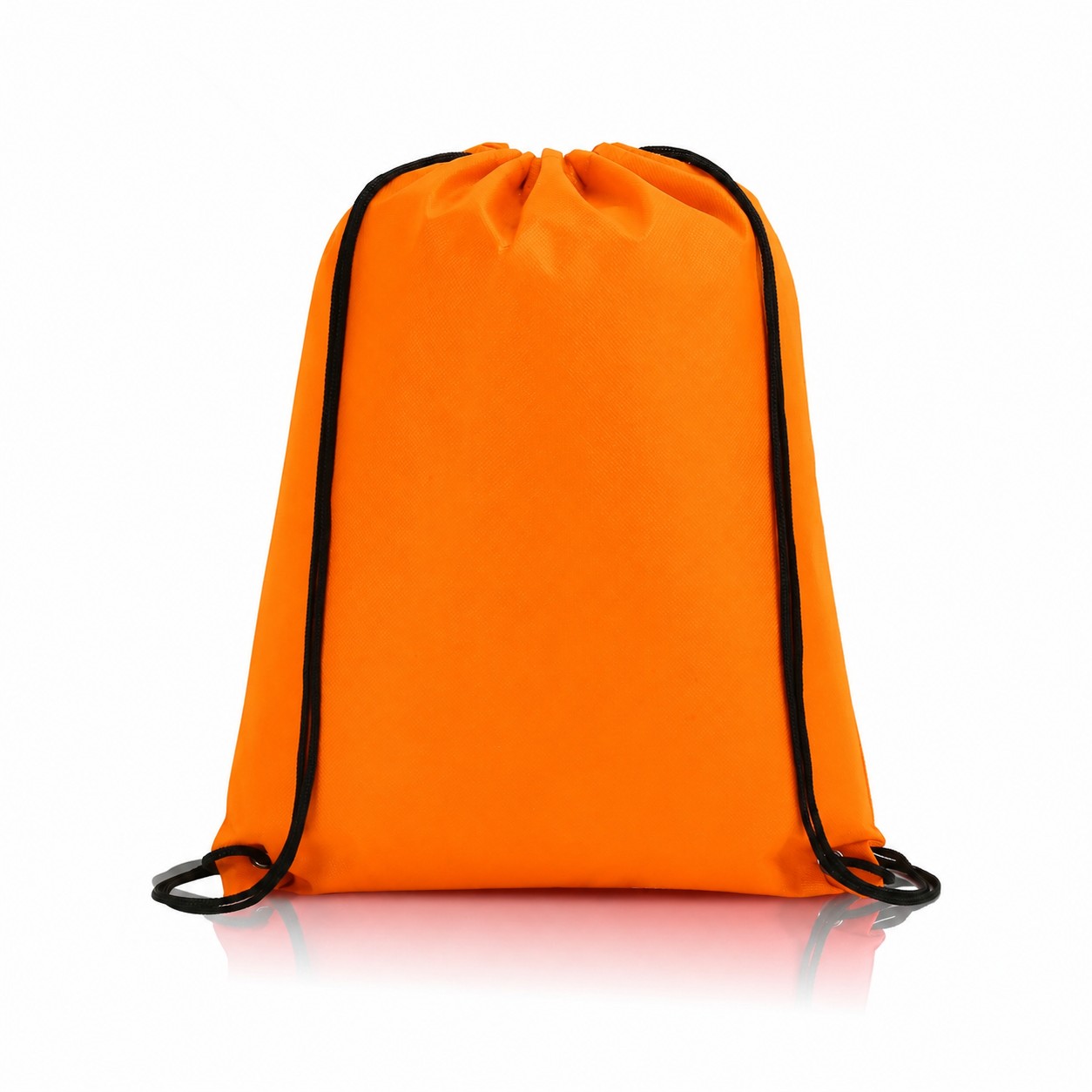 80GSM Non-Woven Drawstring Backpack — Orange