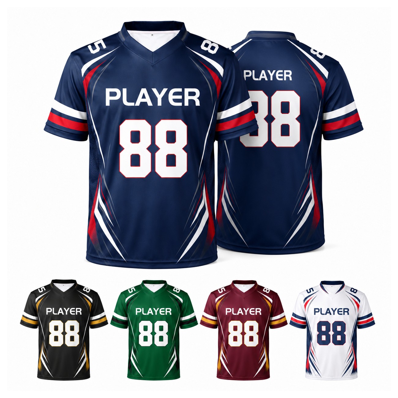 Polyester Rugby Team Jersey