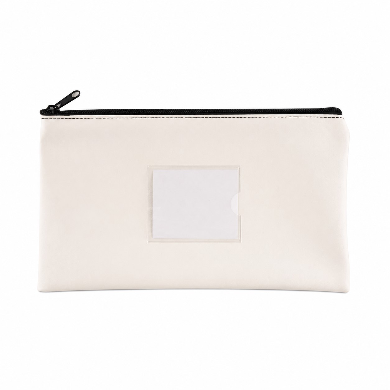Zippered PU File Bag With ID Window — view 2