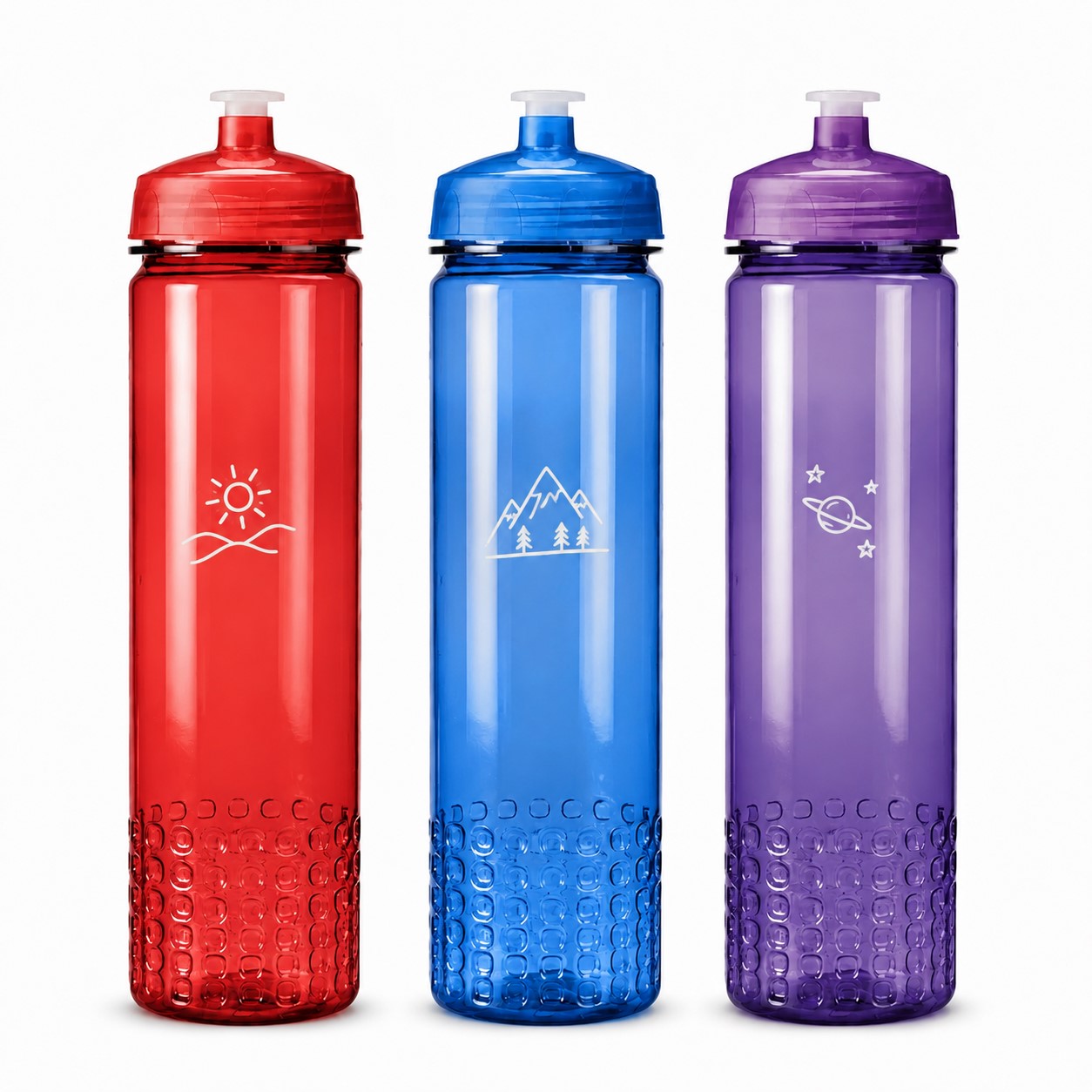 Large Mouth Polypropylene Sports Bottle With Pull Top