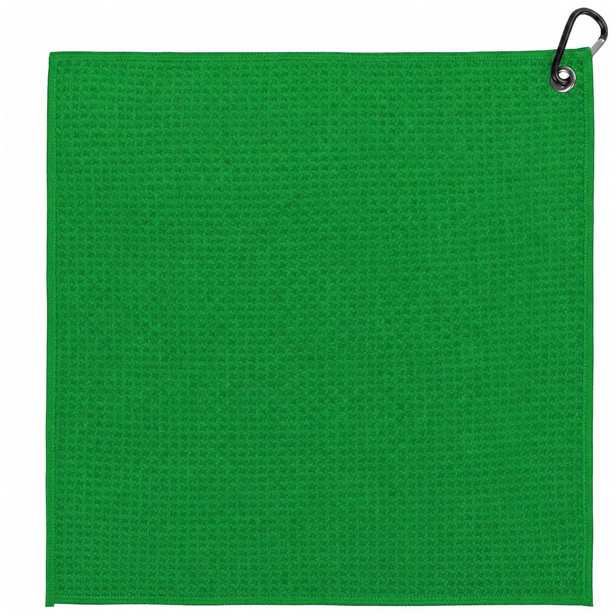Waffle Polyester Golf Towel — Green