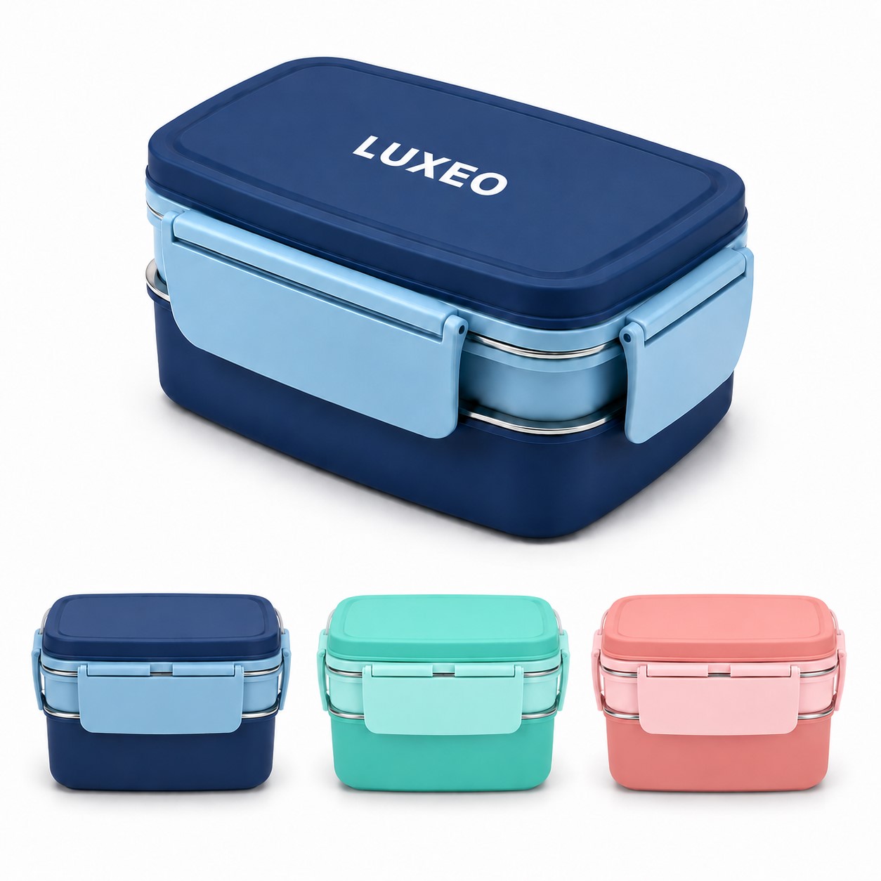 Three Tier Stainless Steel Bento Box