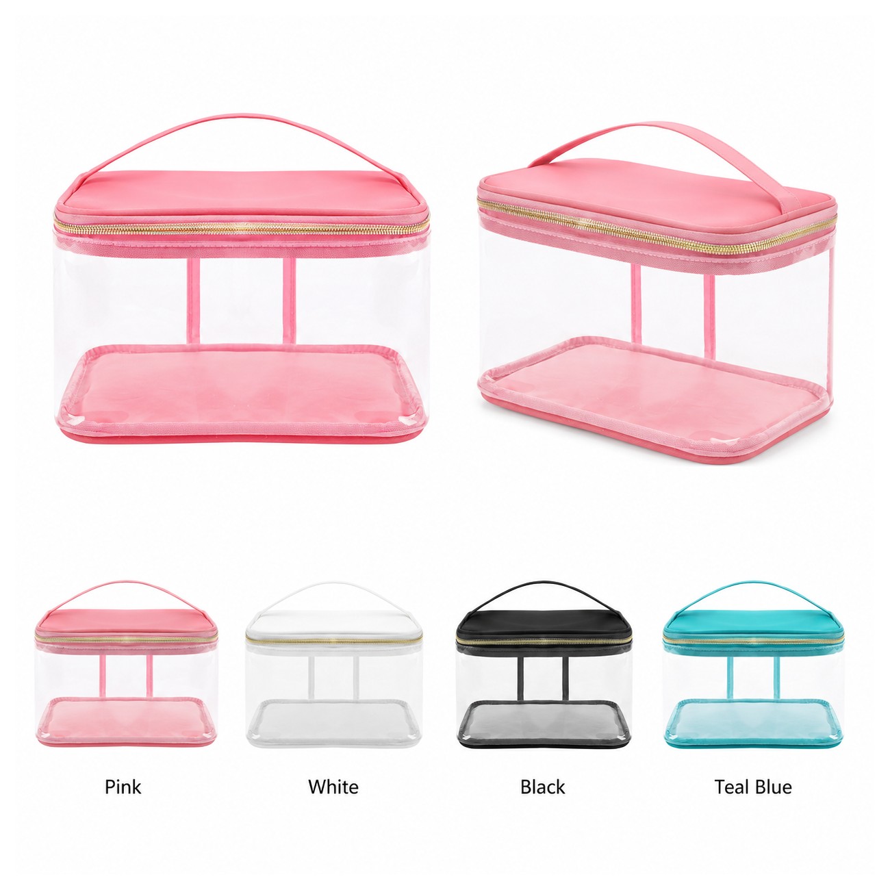 Nylon Reinforced Handles Makeup Bag