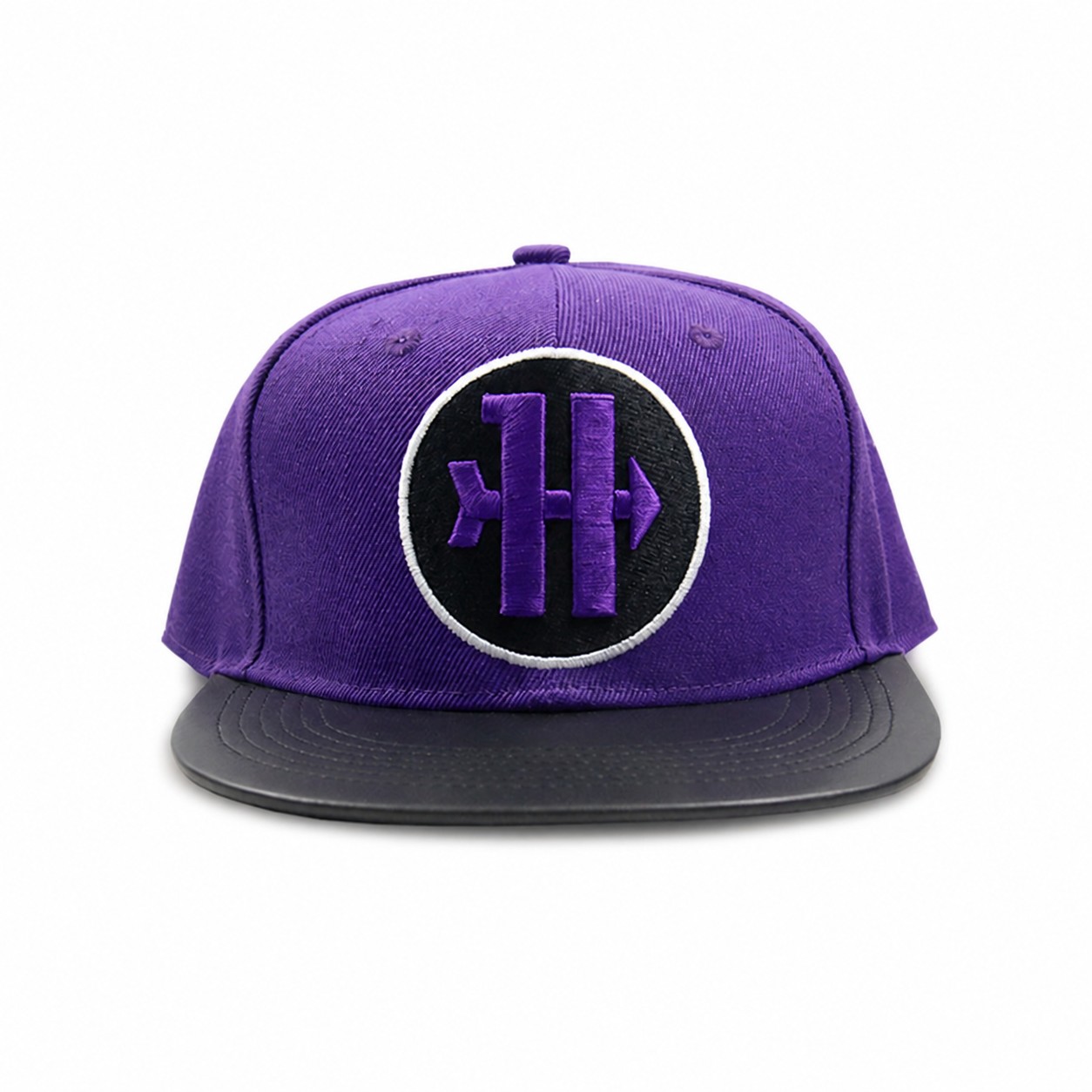 Cotton Flat Brim Snapback Cap — view 3
