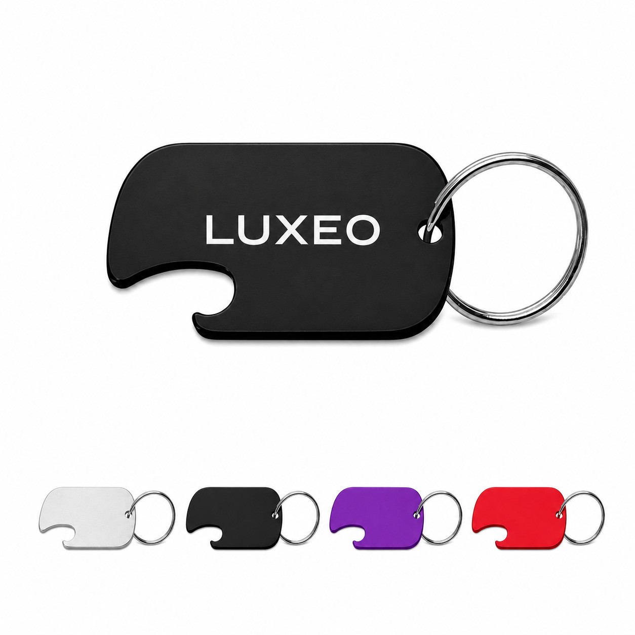 Dog Tag Aluminum Bottle Opener Keychain