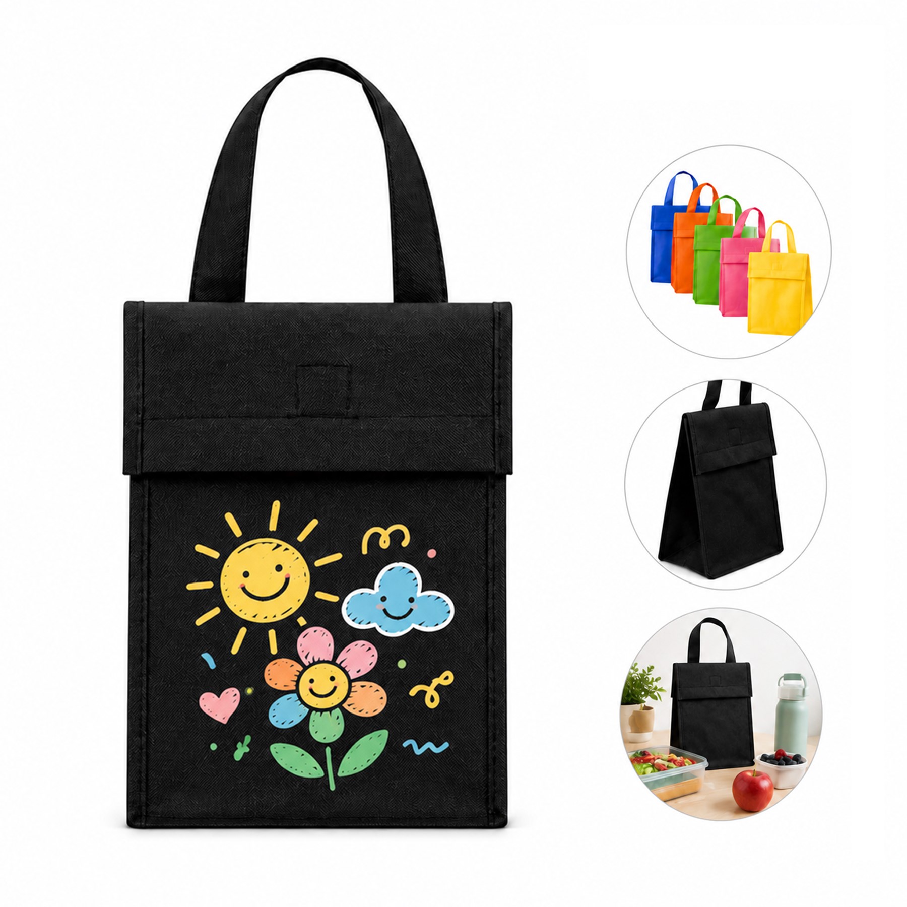 80 GSM Non-Woven Insulated Lunch Bag
